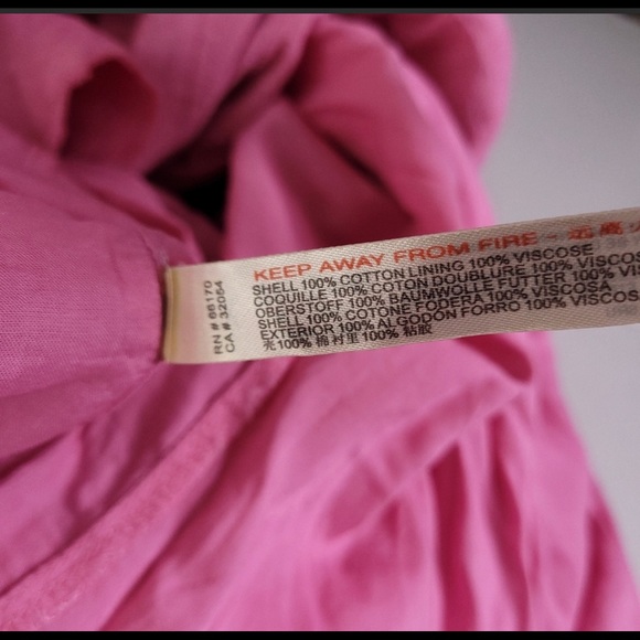 NEW Free People Pleated Maxi dress pink sz M - Picture 6 of 6